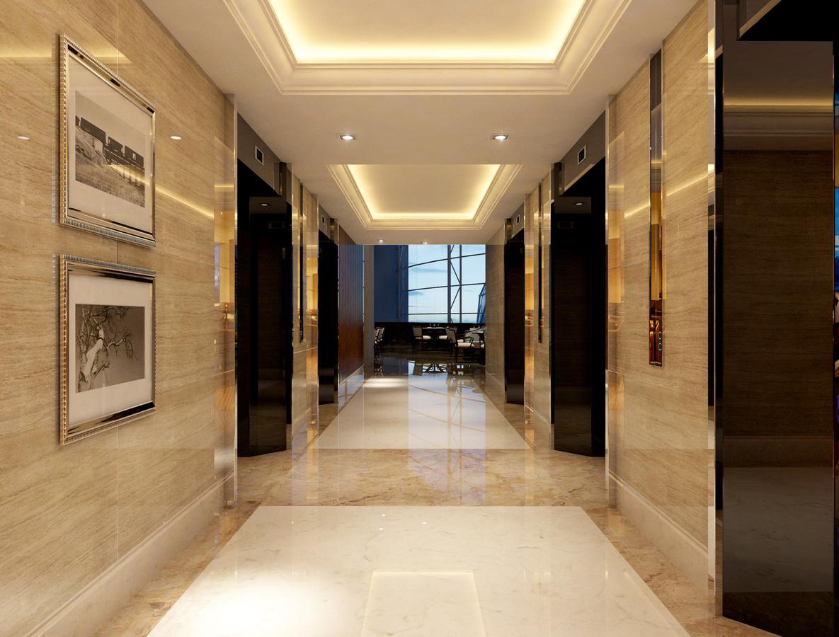 Hatten Place Melaka Esterno foto 3D rendering of a hotel lobby